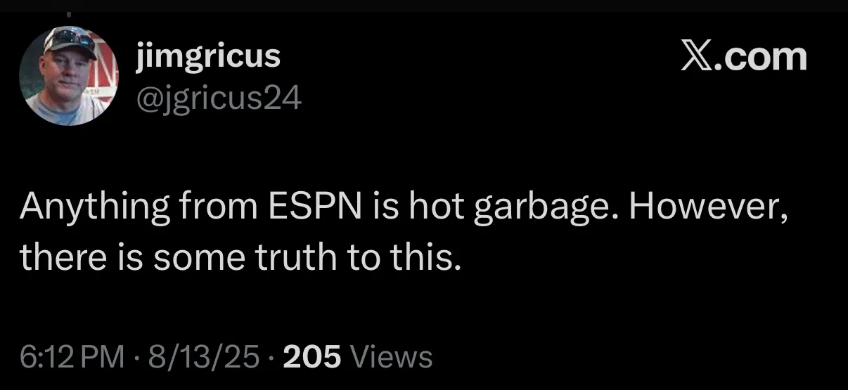 Viral reactions to the Sports Misery Index on X